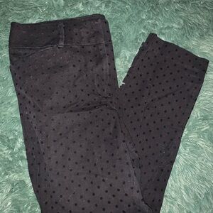 Black Polka Dot Pants